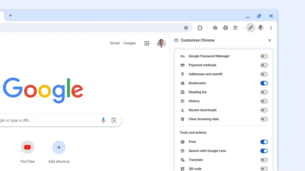 A new way to customize your toolbar